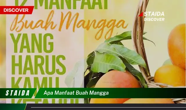 apa manfaat buah mangga