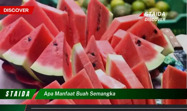 apa manfaat buah semangka