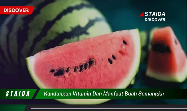 kandungan vitamin dan manfaat buah semangka