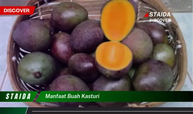 Bukan cuma buah kasturi? Ini dia 5 Manfaat buah kasturi yang Jarang ...