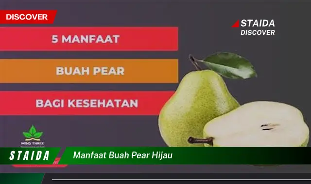 manfaat buah pear hijau