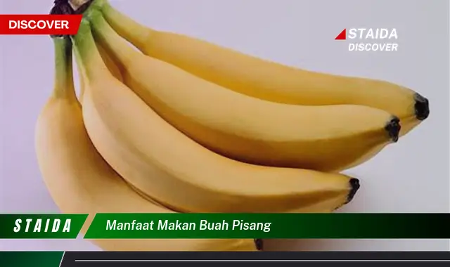 manfaat makan buah pisang