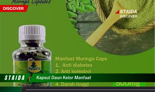 kapsul daun kelor manfaat