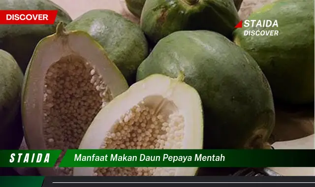 manfaat makan daun pepaya mentah