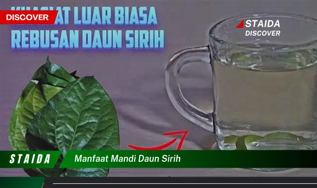 manfaat mandi daun sirih