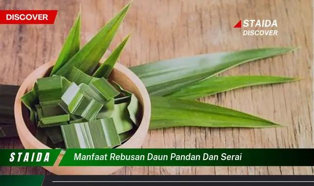 manfaat rebusan daun pandan dan serai