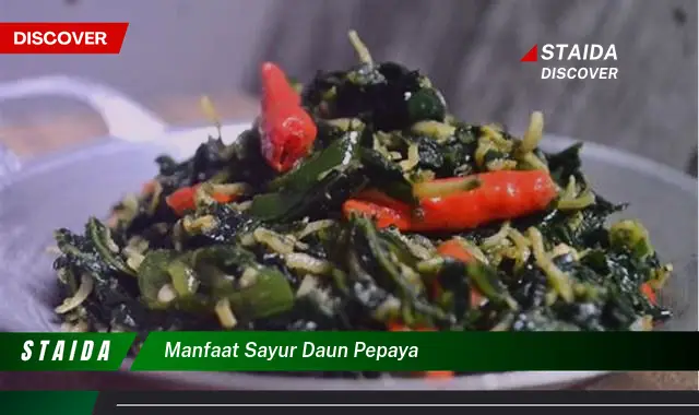 manfaat sayur daun pepaya